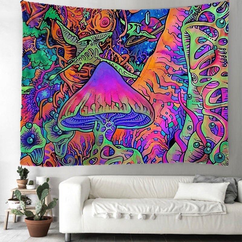 Chromatic Mushroom Tapestry