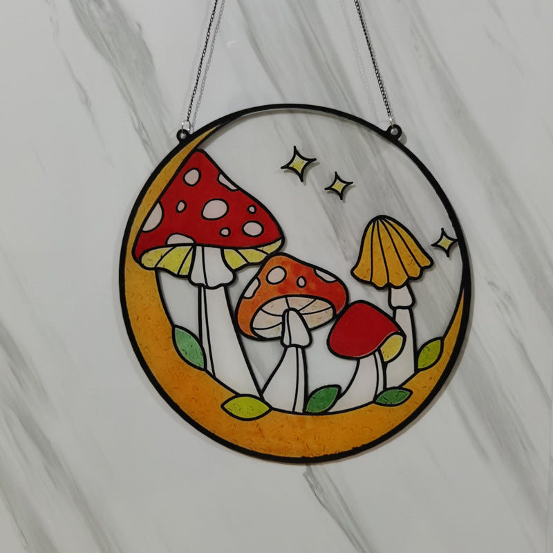 Easter Window Decoration Mushroom Acrylic