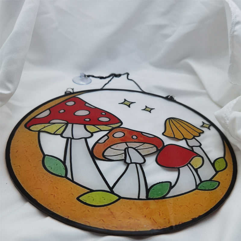 Easter Window Decoration Mushroom Acrylic